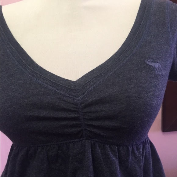 Abercrombie New York Girls Navy/Gray tier top - Picture 2 of 5
